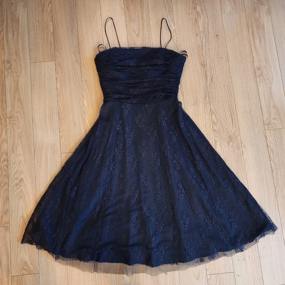 Vintage Eliza J Formal Lace Dress-12